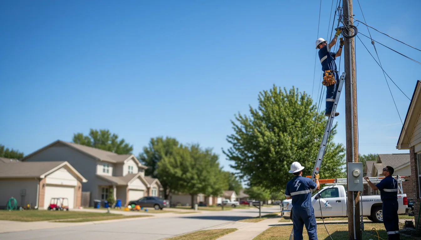 Residential electrician providing installation services in Stewart, MN